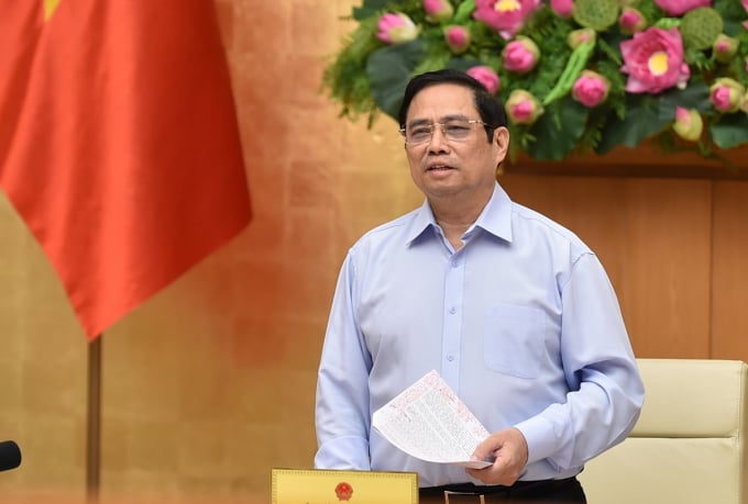 Thủ tướng Phạm Minh Chính chủ trì Hội nghị ngày 7/9 về chống khai thác IUU. Ảnh: VGP.