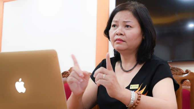 Bà Nguyễn Thị Thành Thực, Chủ tịch Công ty Bagico Bắc Giang. Ảnh: Tùng Đinh.