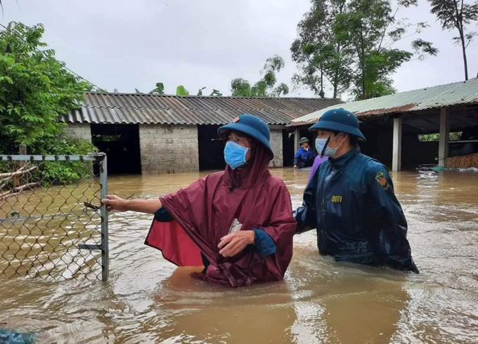 Cơn bão số 6 đã gây nên tình trạng ngập lụt cục bộ tại nhiều nơi trên địa bàn Nghệ An, đặc biệt là trong ngày 25/9.
