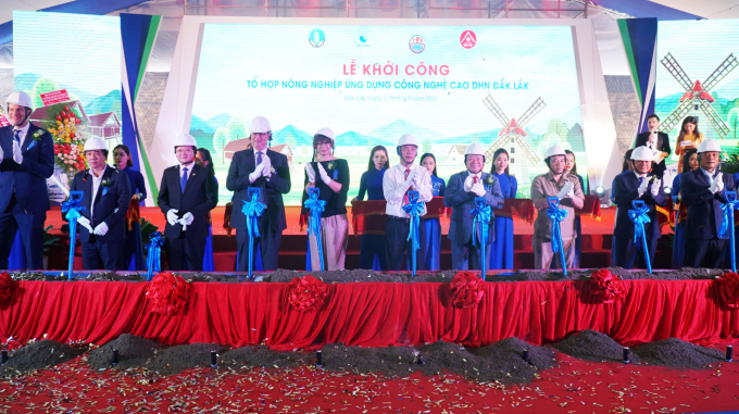 Tập đoàn Hùng Nhơn khởi công dự án tổ hợp chăn nuôi ứng dụng công nghệ cao tại Đăk Lăk năm 2020. Ảnh: TĐL.