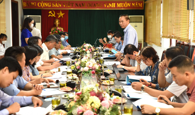 Đoàn công tác của Bộ NN-PTNT làm việc với UBND tỉnh Điện Biên ngày 7/10. Ảnh: Minh Phúc.
