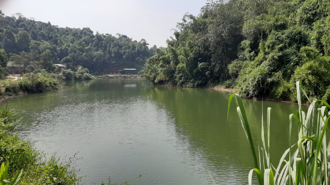 Hồ thủy lợi Thanh Vân, huyện Chợ Mới. Ảnh: Toán Nguyễn.