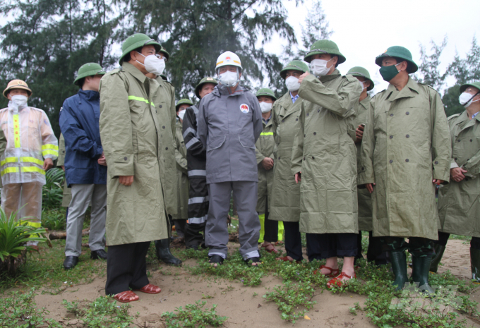 Một trong những điểm cần đặc biệt lưu tâm là tuyến đê Hội Thống, thuộc xã Xuân Hội, huyện Nghi Xuân. Ảnh: Gia Hưng.