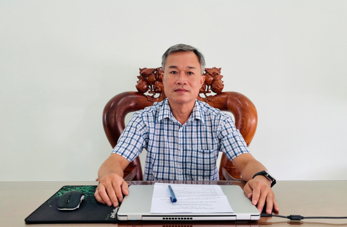 Ông Lê Phạm Hoà Bình, Phó Giám đốc phụ trách Công ty Thuỷ nông Ninh Thuận.