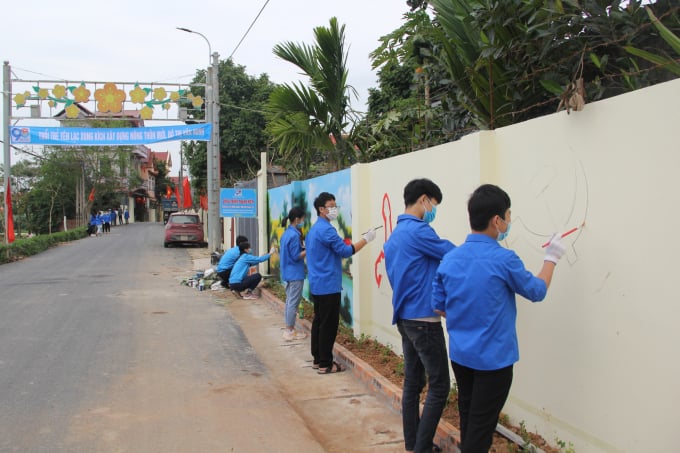 Công trình thanh niên tham gia xây dựng Nông thôn mới nâng cao tại xã Nguyệt Đức, huyện Yên Lạc.