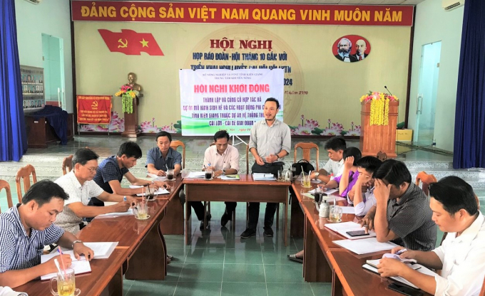 Kien Giang's agricultural promotion force has been deployed to build livelihood models to help farmers develop a sustainable agricultural economy. Photo: Trung Chanh.