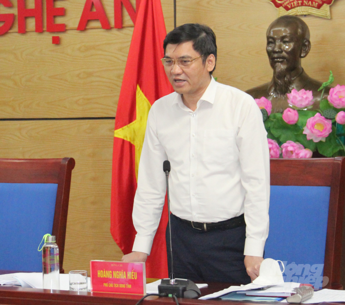 Phó Chủ tịch UBND tỉnh Nghệ An, ông Hoàng Nghĩa Hiếu khẳng định vụ Xuân 2022 rất quan trọng, do đó công tác chỉ đạo phải sâu sát, kịp thời ngay từ ban đầu. Ảnh: Việt Khánh.