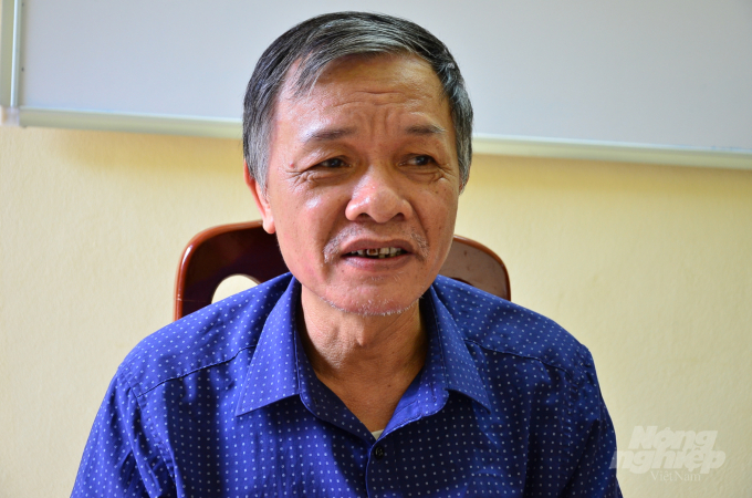 Ông Đinh Văn Lãng - Trưởng phòng Kinh tế Hợp tác và Trang trại Chi cục Phát triển Nông thôn tỉnh Nam Định. Ảnh: Dương Đình Tường.