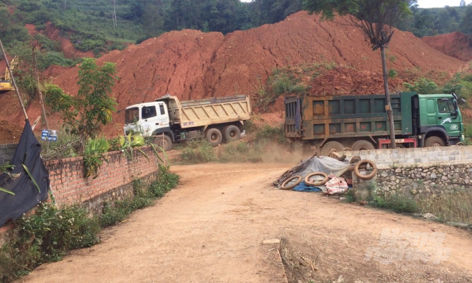 Khai thác quặng tại mỏ sắt Bản Luộc - Bản Nùng, thị trấn Nguyên Bình và xã Thể Dục, huyện Nguyên Bình. Ảnh: T.N.