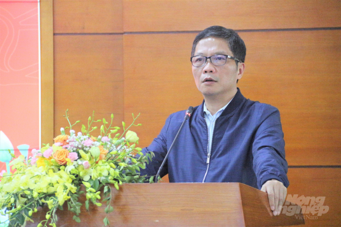 Trưởng Ban Kinh tế Trung ương Trần Tuấn Anh cho biết sau 13 năm thực hiện Nghị quyết về tam nông, ngành nông nghiệp của Việt Nam đã có những bước phát triển vượt bậc. Ảnh: Phạm Hiếu.