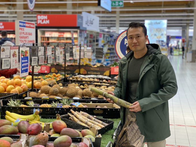 Mía Việt Nam bán trong siêu thị ở Hà Lan. Ảnh: NVCC.