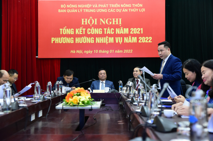 The conference on CPO's performance in 2021 and its tasks in 2022 is organised on Monday. Photo: Minh Phuc.