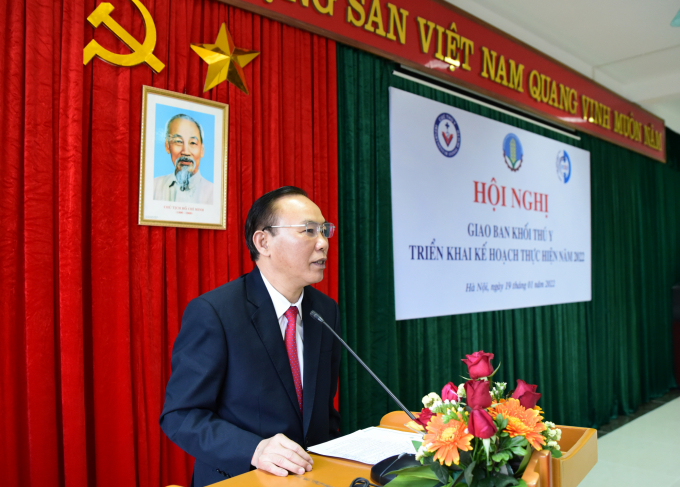 Deputy Minister of Agriculture and Rural Development Phung Duc Tien chaired the conference. Photo: Minh Phuc.