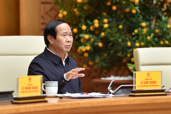 Phó Thủ tướng Lê Văn Thành nhấn mạnh phải giảm thiệt hại do thiên tai đến mức thấp nhất, tuyệt đối không được chủ quan, không để rơi vào tình huống bị động, bất ngờ. Ảnh: Đức Tuân/VGP.