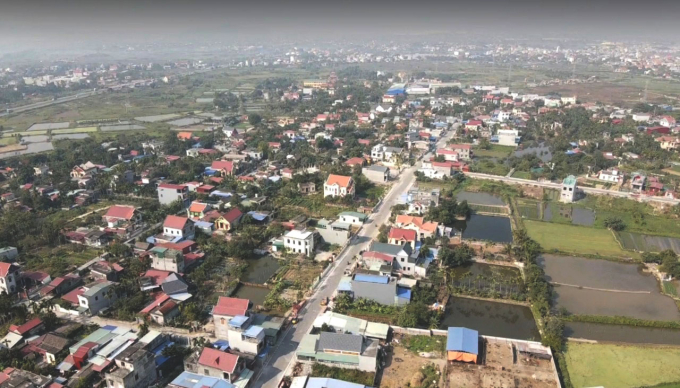 Bộ mặt nông thôn tại xã Đồng Thái, huyện An Dương đã thay đổi hoàn toàn. Ảnh: Đinh Mười.