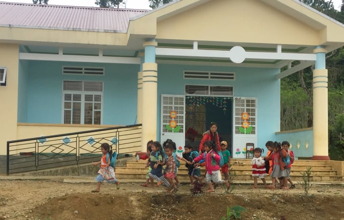 Chất lượng giáo dục tại các huyện miền núi Bình Định ngày càng được nâng cao. Ảnh: V.Đ.T.
