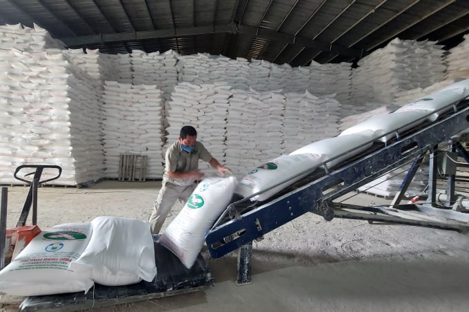 Doanh nghiệp chế biến tinh bột sắn đang đứng trước nhiều khó khăn do tồn đọng tinh bột sắn và sẽ đứng trước sự cạnh tranh của một số cây trồng hiệu quả kinh tế cao. Ảnh: Võ Dũng.