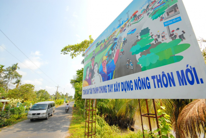 By the end of 2021, 69.68% of communes in the Mekong Delta had met new rural area standards. Photo: Le Hoang Vu.