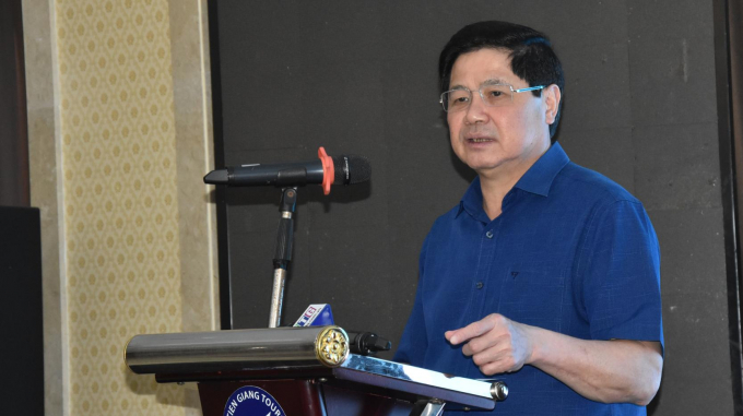 Thứ trưởng Bộ NN-PTNT Lê Quốc Doanh phát biểu chỉ đạo tại Hội nghị ngày 16/3. Ảnh: Minh Đảm.