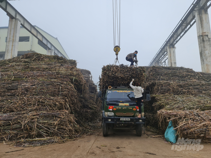 By mid-March, the 2021-2022 sugarcane press crop of Tuyen Quang Sugar Joint Stock Company ends. Photo:  Dao Thanh.