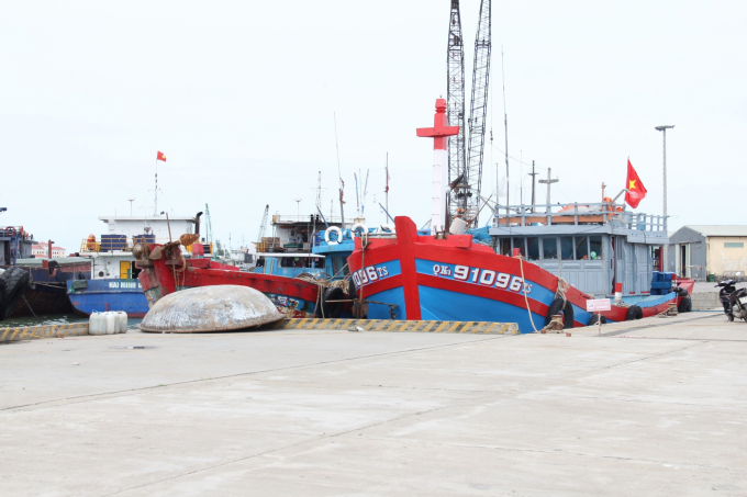 Các cảng cá ở Quảng Nam cũng chỉ đáp ứng được phần nào nhu cầu neo đậu, mua bán hải sản ở các huyện phía Nam, còn phía Bắc thì chưa có cảng nào đáp ứng được. Ảnh:KS.