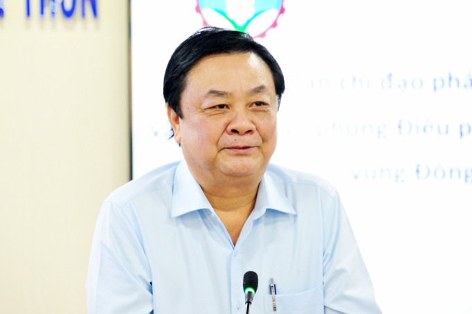 Minister of Agriculture and Rural Development Le Minh Hoan attends the launching ceremony of the Mekong Delta Agricultural And Rural Coordination Office. Photo: Le Hoang Vu