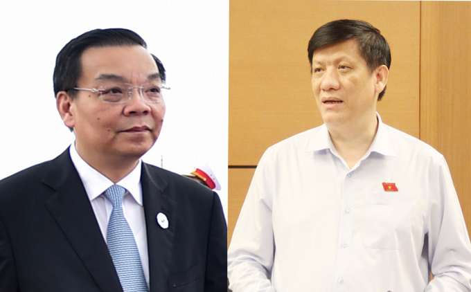 Ông Chu Ngọc Anh (trái) và ông Nguyễn Thanh Long (phải).