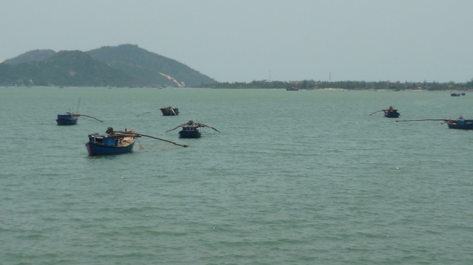 Tàu giã cào và sử dụng xung điện, xiếc máy vẫn lén lút hoạt động trên vùng biển và những vùng đầm ở Bình Định. Ảnh: ĐT.