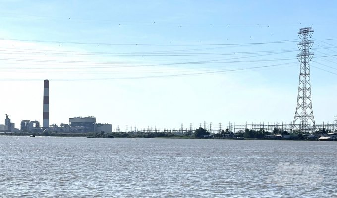 Nhà máy Nhiệt điện Ô Môn I hiện hữu ở khu trung tâm năng lượng điện bên bờ Nam sông Hậu-  TP Cần Thơ. Ảnh: Hữu Đức
