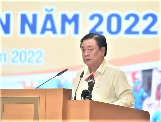 Bộ trưởng Lê Minh Hoan phát biểu tại Hội nghị. Ảnh: VGP/Đức Tuân.