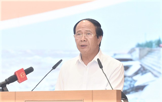 Phó Thủ tướng Lê Văn Thành kết luận Hội nghị. Ảnh: VGP/Đức Tuân.