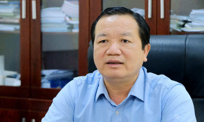 Phó Giám đốc Sở NN-PTNT Bắc Giang Lê Bá Thành nhấn mạnh tầm quan trọng của khoa học công nghệ trong tổ chức sản xuất, canh tác vải thiều. Ảnh: Đức Minh.