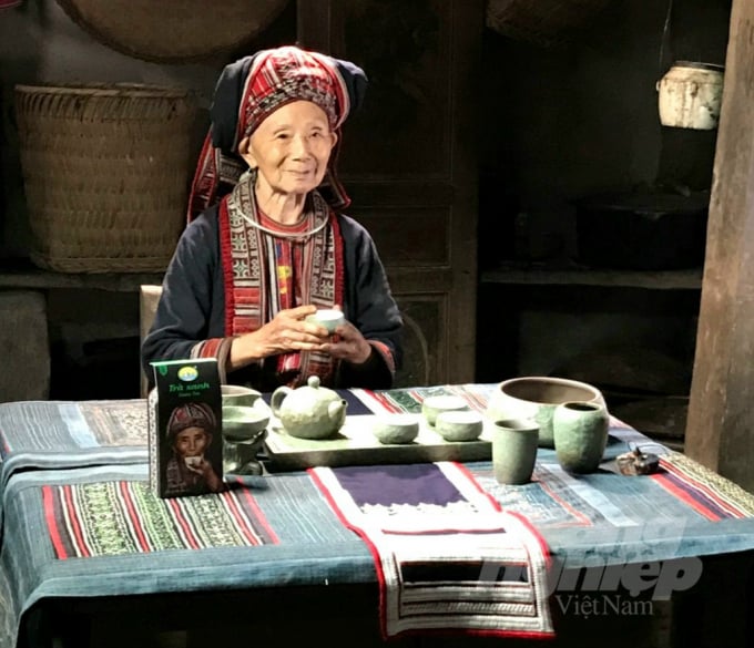 Bà Triệu Mùi Nghính, gương mặt thương hiệu của sản phẩm chè Phìn Hồ. Ảnh: ĐT.