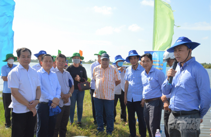 Hệ thống sản xuất tôm - lúa phát triển mạnh mẽ ở Kiên Giang và được xác định là mô hình đặc trưng và quan trọng trong cơ cấu nuôi tôm của địa phương: Ảnh: Trung Chánh.