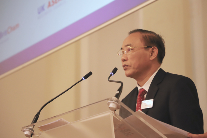 Deputy Minister of Agriculture and Rural Development Phung Duc Tien: 'Vietnam and UK agriculture can complement each other very effectively'. Photo: Nguyen Thanh.