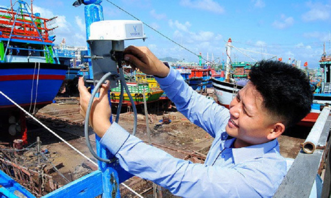 Bình Định có hơn 3.200 tàu cá có chiều dài từ 15m trở lên đã lắp đặt thiết bị giám sát hành trình tàu cá. Ảnh: ĐT.