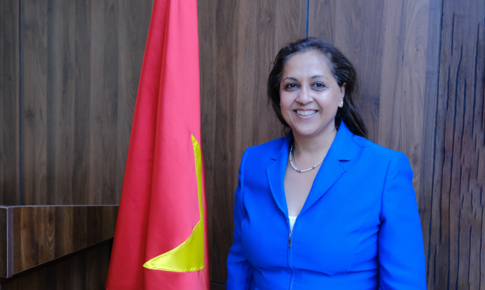 Bà Reehana Raza, Giám đốc khu vực châu Á - Thái Bình Dương của IFAD. Ảnh: Bảo Thắng. 