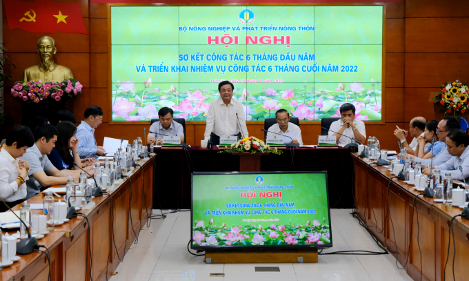 The overview of the Conference on reviewing the tasks of the first six months and implementing the tasks for the second half of 2022 of MARD on June 28. Photo: Bao Thang. 