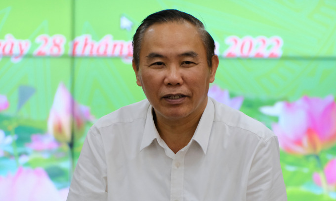 Deputy Minister Phung Duc Tien highlighted the industry's bright spot in the first 6 months of the year in the fisheries sector. Photo: Bao Thang.