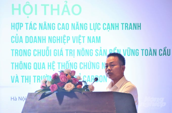 Ông Nguyễn Đức Trường cho rằng, ngành nông nghiệp Việt Nam cần ứng dụng những phương pháp, công nghệ mới trong sản xuất để giảm phát thải khí nhà kính. Ảnh: Phạm Hiếu.