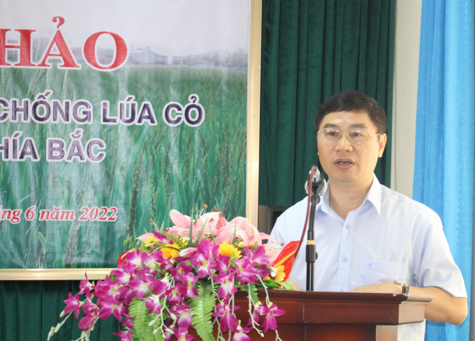 Thep ông Nguyễn Qúy Dương, Phó Cục trưởng Cục BVTV, diện tích nhiễm lúa cỏ gia tăng qua các vụ ở các địa phương phía Bắc đang là vấn đề rất đáng lo ngại. Ảnh: Trung Quân.