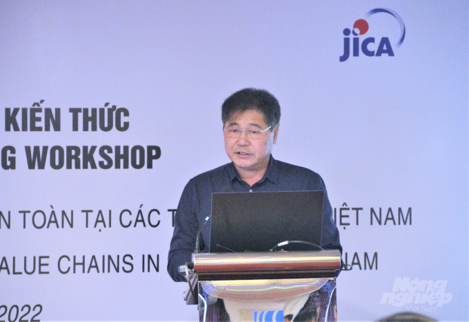 According Mr.Le Quoc Thanh (NAEC), the project will have an impact on Vietnam's fruit & vegetable value chains. Photo: Pham Hieu.