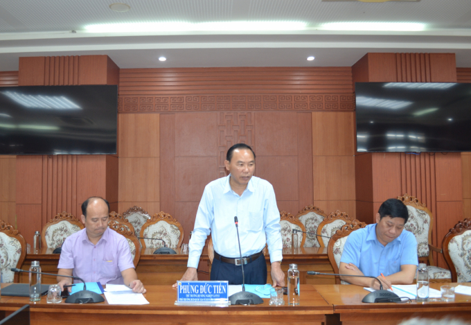 Thứ trưởng Bộ NN-PTNT Phùng Đức Tiến cho rằng, Quảng Nam cần đẩy mạnh tuyên truyền để tạo chuyển biến mạnh mẽ trong nhận thức của ngư dân về chống khai thác IUU. Ảnh: A.V.