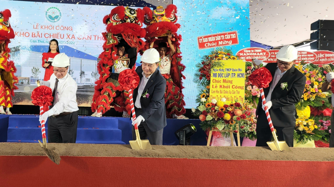 Groundbreaking ceremony for an irradiation warehouse complex in Can Tho city. Photo: Kim Anh.