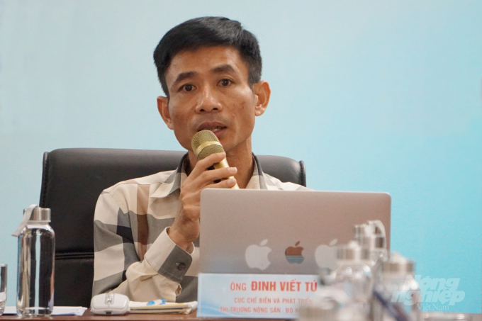 Ông Đinh Viết Tú, Phó Chi cục trưởng Chi cục Chế biến và phát triển nông sản vùng I, Bộ NN-PTNT. Ảnh: Nguyễn Thủy.