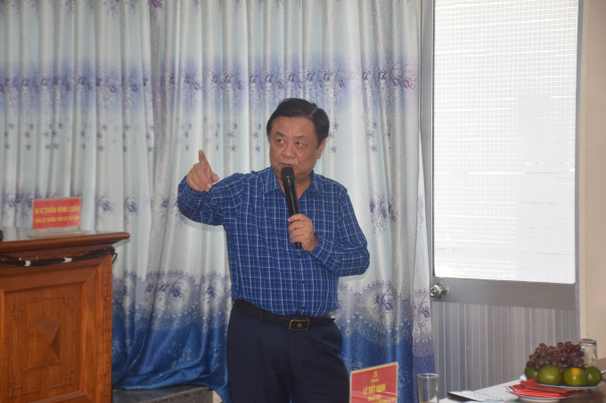 Bộ trưởng Lê Minh Hoan phát biểu tại cuộc họp. Ảnh: V.Đ.T.