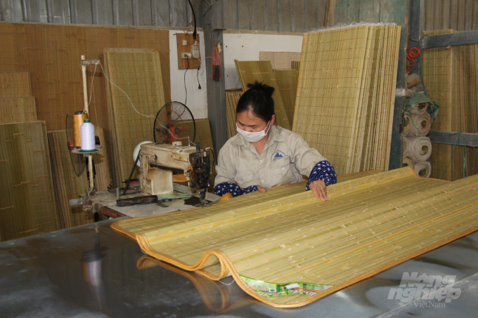 Trúc sào Nguyên Bình được sử dụng làm chiếu trúc xuất khẩu. Ảnh: Toán Nguyễn.