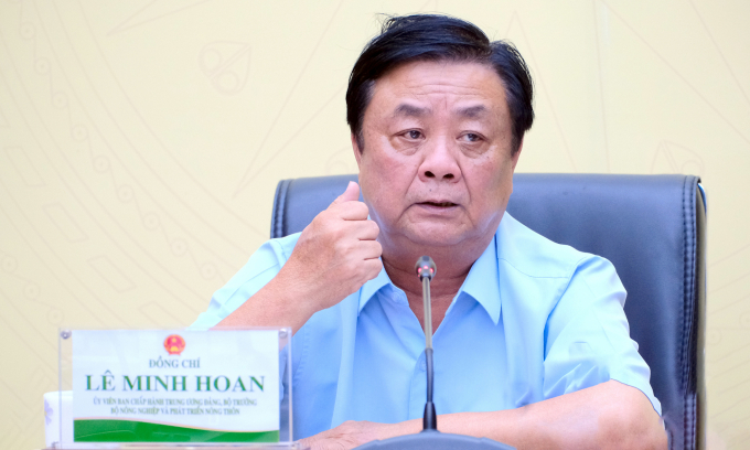 Bộ trưởng Lê Minh Hoan chủ trì cuộc Họp giao ban Bộ NN-PTNT tháng 7. Ảnh: Bảo Thắng.