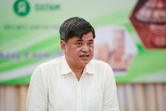 Thứ trưởng Trần Thanh Nam nhấn mạnh tiềm năng phát triển kinh tế nông thôn của cây tre. Ảnh: Tùng Đinh.