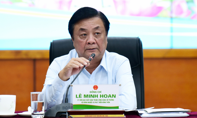 Bộ trưởng Lê Minh Hoan đề cao vai trò của HTX trong phát triển nông nghiệp. Ảnh: Bảo Thắng.